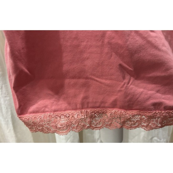 VTG Jones New York 90s Y2K Babydoll Lace Trim Cami Top Small Pink Fairy Coquette - Picture 5 of 7